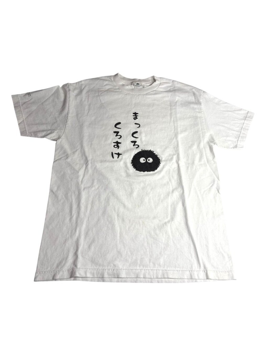 Vintage Y2k J-List Studio Ghibli Soot Sprite Short Sleeve T-Shirt in White